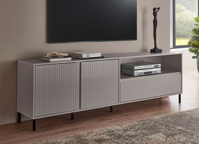 TV-longboard met uitgebreide gegroefde voorkant 