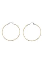 Sprankelende oorringen van fijn zilver 925/- 