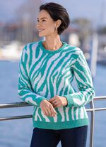 Trui met een zachte, pluizige feel 