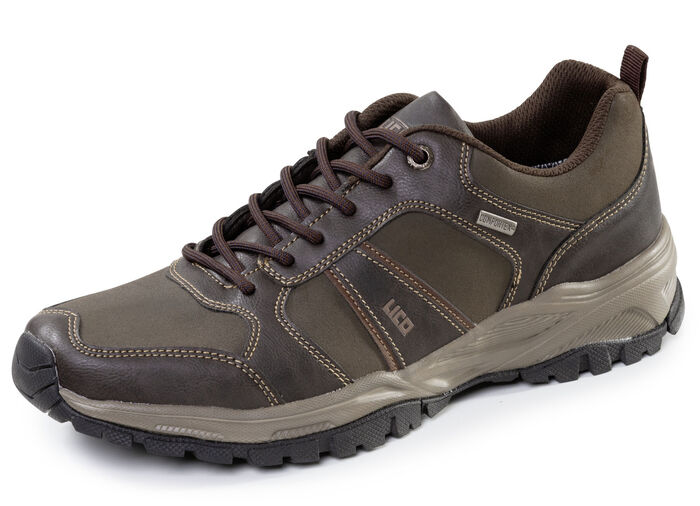 Ademende heren veterschoenen met klimaatmembraan DUNKELBRAUN