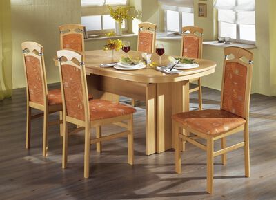 Smaakvolle achtergrondtafel 