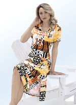 Jurk met verlaagde mouwen 