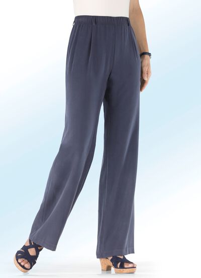 Broek met comfortabel wijd model 