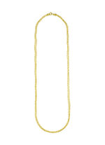 Gevlochten gouden ketting 