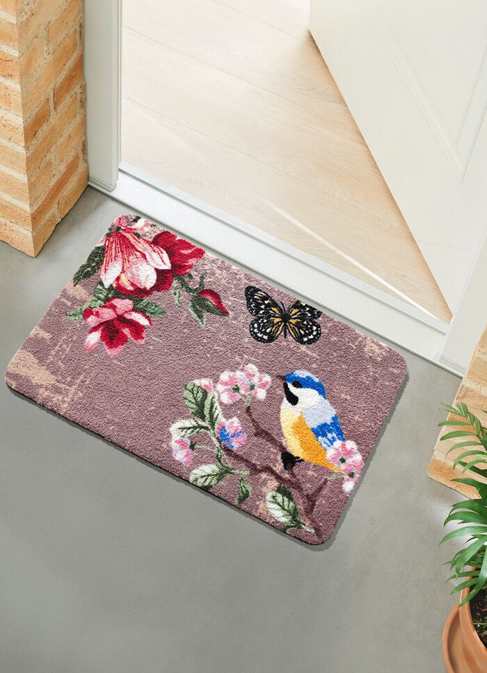 Deurmat pimpelmees in verschillende afmetingen 