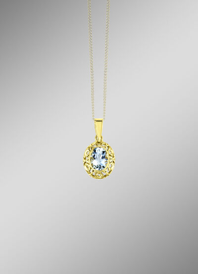 Hanger o. K goud 375/- 