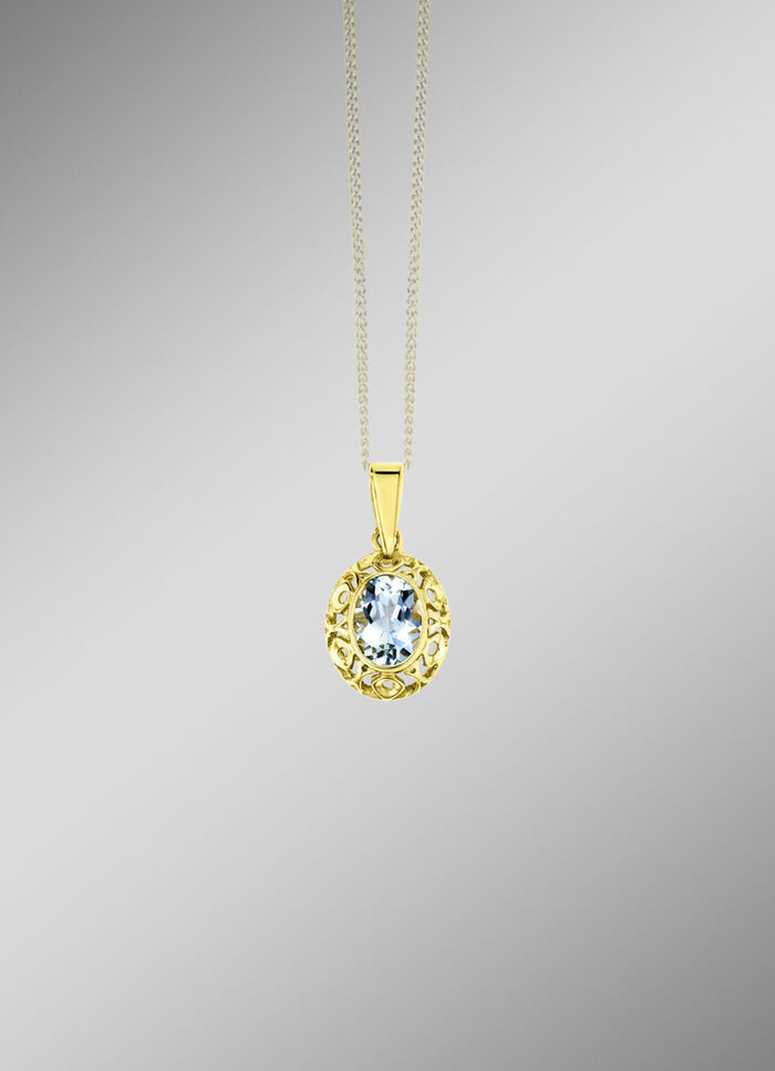 Hanger o. K goud 375/- 