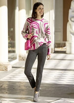 Broek met zakken met ritssluiting ANTRACIET