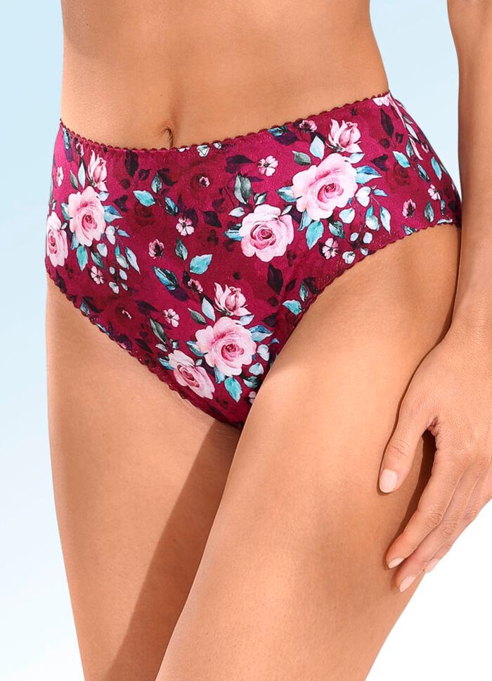 Set van 2 slips met een harmonieus bloemdessin 