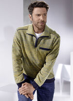 Sweatshirt met contrasterende biezen 