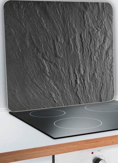 Wenko wandpaneel van glas, leisteen 