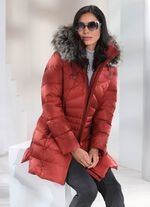 Lange donsjas in 2 kleuren ZEGELROOD