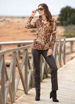 Poloshirt met korte knoopsluiting 