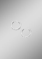 Opvouwbare oorringen zilver 925/- 