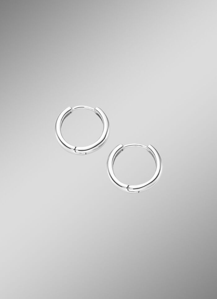 Opvouwbare oorringen zilver 925/- 