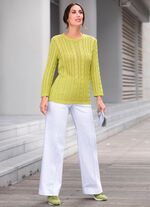 Jeans met licht uitlopende pijpen 