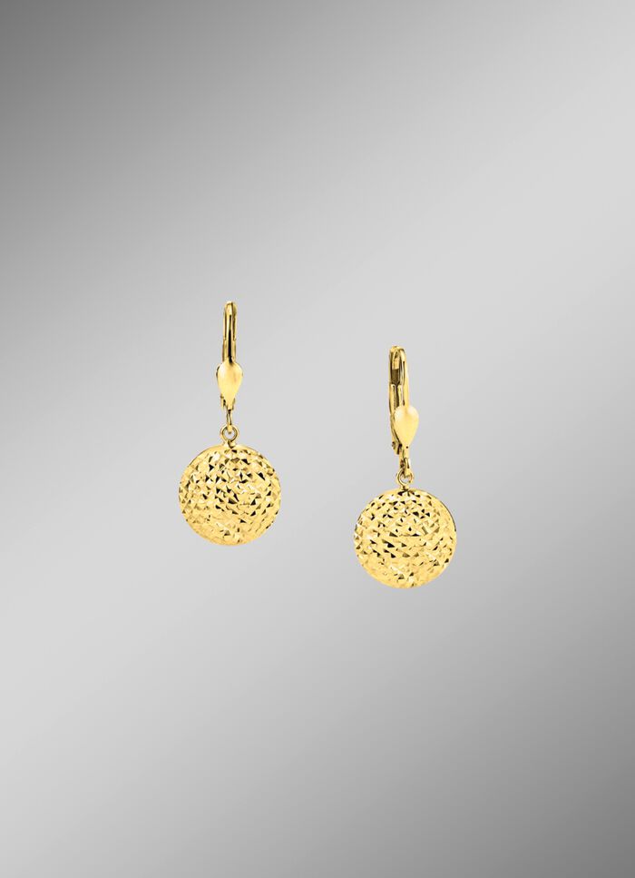 Ronde gouden oorbellen 