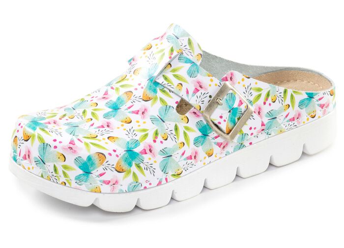 Klassieke damesklompen met anatomisch gevoerd voetbed 