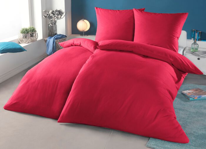 Beaverteen beddengoedset met ritssluiting ROOD