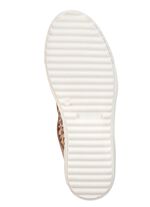 ELENA EDEN veterschoenen met cognackleurige leoprint CAMEL-GOUD