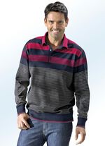 Poloshirt in 2 kleuren ROOD-MARINE-GRIJS