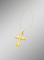 Mooi bewerkte kruishanger met diamant 