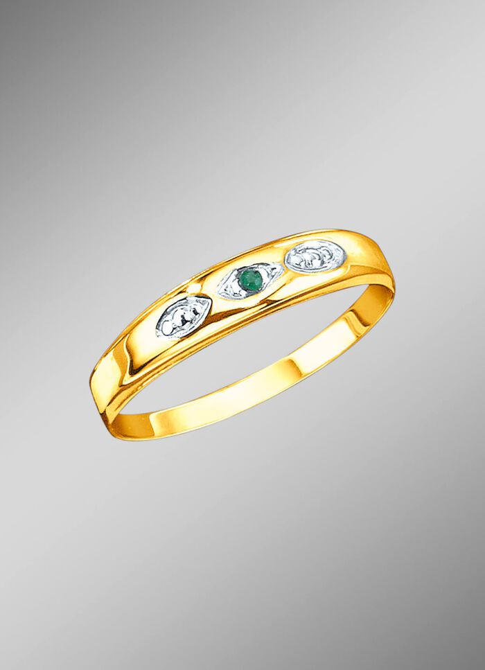 Damesring met smaragd 