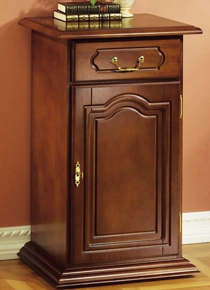 Rollende ladekast met echt houtfineer NOTENBOOM