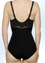 Corselet met broekje van Felina met versteviging aan de voorzijde ZWART