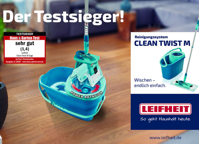Leifheit Clean Twist M Ergo mobiel dweilsysteem 
