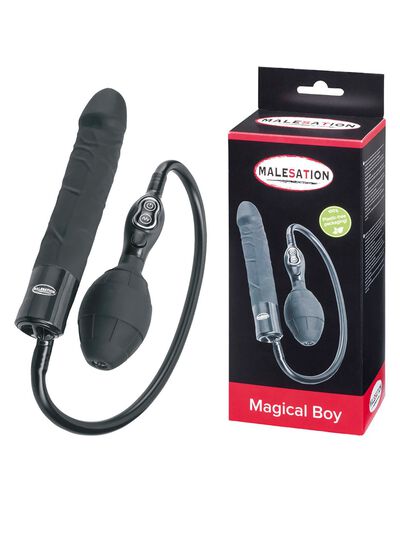 Opblaasbaar, vibrerend massageapparaat 