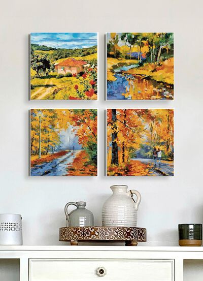 4-delige set afbeeldingen 