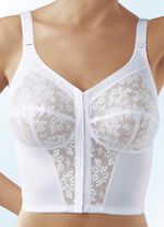 Susa bh in lang model, met sluiting vooraan WIT