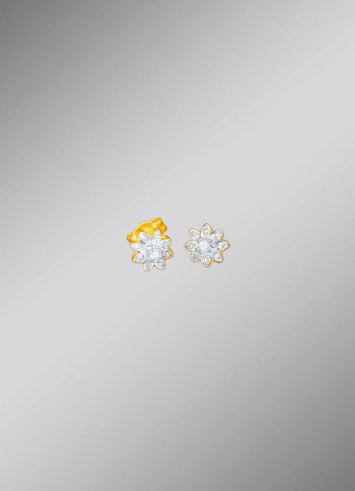 Oorstekers met briljant geslepen diamanten 