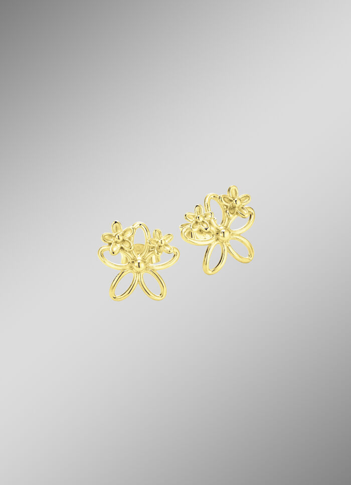 Filigraan oorbellen met bloemmotief 