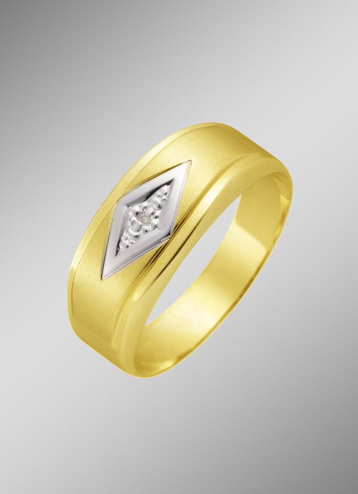 Herenring tweekleurig 