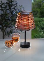 Tafellamp op zonne-energie &ldquo;Rotan&rdquo; 