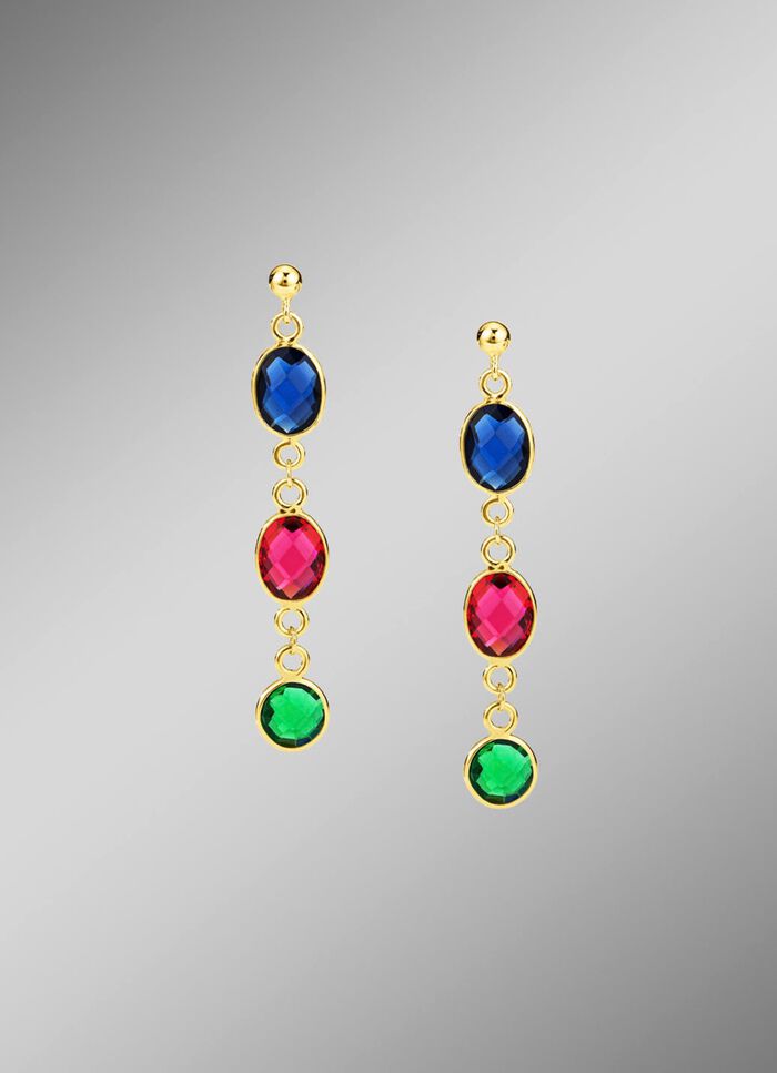 Kleurrijke elegantie: oorknopjes met kwarts in verschillende kleuren 