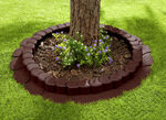 Flexi gazonrand, set van 8, met baan DONKERBRUIN