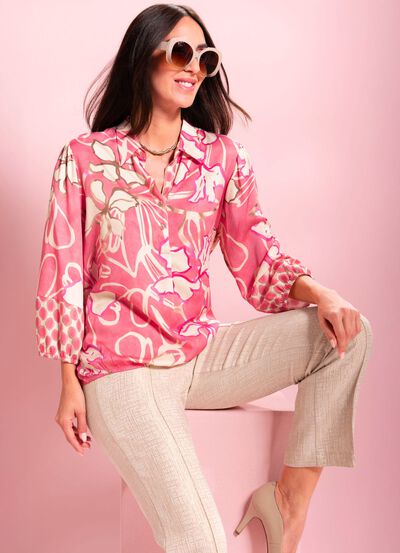 Blouse met knoopsluiting 