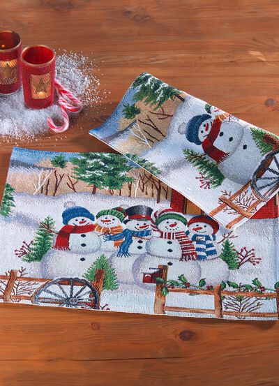 Tafelmat, 2-delig, gemaakt van wandtapijt 