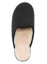 Textielpantoffels met warme voering van zuivere wol 