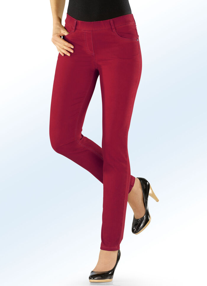 Elegante broek in pull-on-stijl KERSROOD