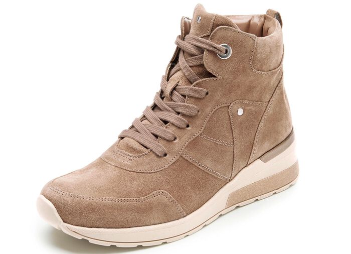 Waldl&auml;ufer veterlaarzen met ritssluiting aan de binnenkant TAUPE