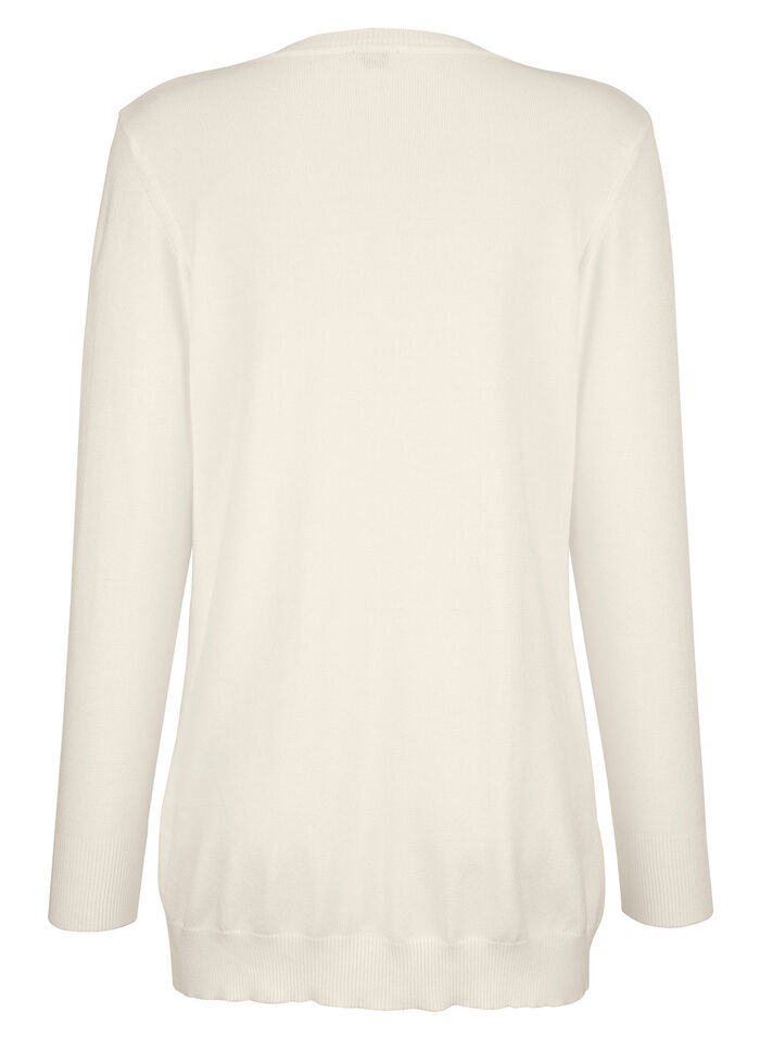 Cardigan met modaal NATUR