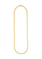 Gevlochten gouden ketting 