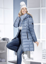 Functionele korte jas met zakken met ritssluiting 