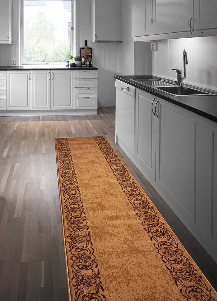 Loper op maat gemaakt, geschikt voor vloerverwarming BEIGE