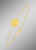 Kinkettingarmband met Romeins muntmotief 
