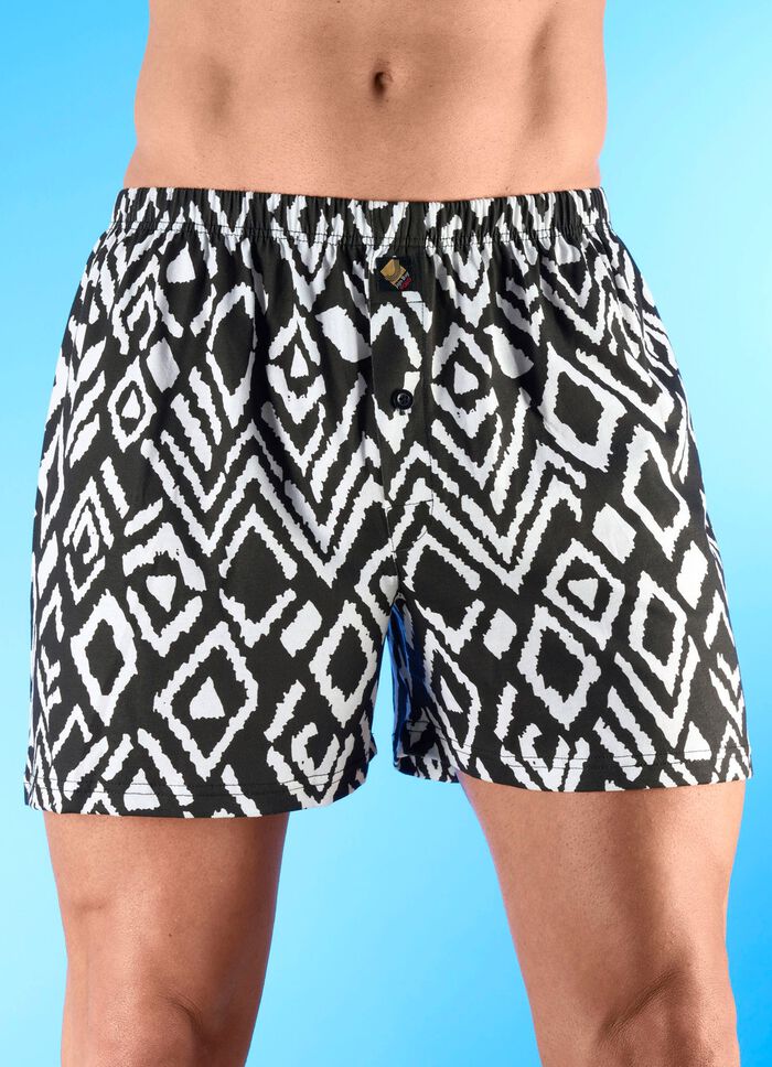 Drie-pack boxershorts met all-over design 